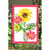 Pink and White "Plant Seeds of Kindness" Rectangular Garden Flag 18" x 12"