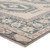 2' x 3' Beige and Gray Contemporary Outdoor Patio Rectangular Area Throw Rug