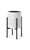 Set of 3 White and Black Cylindrical Shaped Planters with Stand 26.25"