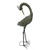 48" Brown Standing Crane with Wings Tucked Garden Statue