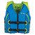 15" Blue and Neon Green Onyx Multipurpose Youth Life Vest Jacket