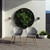 Set of 3 Brown and Gray Round Amazonia Eucalyptus Wood Indoor and Outdoor Patio Dining Set, 5.25'