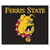 5' x 6' Black and Yellow NCAA Ferris State University Bulldogs Rectangular Outdoor Area Rug