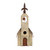 15.63" Rustic Distressed Finish Wooden Birdhouse