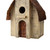 15.63" Rustic Distressed Finish Wooden Birdhouse