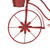 36.5" Red Hand Painted Distressed Finish Outdoor Bicycle Plant Stand