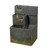 30.25" Black and Green 2 Tier Cascading Outdoor Garden Fountain