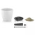 11" Matte White Classico Round Outdoor Planter with Water Reservoir