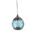 6.25" Aqua Blue Chic Bohemian Glass Tea Light Candle Holder Lantern