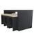7-Piece Black and Beige Wicker Outdoor Furniture Bar Dining Set with Cushions - 78"