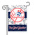 18" x 13" White and Blue MLB New York Yankees Outdoor Garden Flag