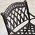 Set of 2 Black Mesh Lattice Outdoor Patio Furniture Dining Chairs 33"