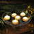 Set of 6 White and Amber Elegant Battery Operated Floating LED Candles, 2.25"
