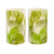 Set of 2 Beige and Green Elegant LED Candle, 5"