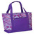 24" Purple Paisley Beach Cooler Bag With Picnic Accessories