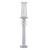 24.25" Clear and Gold Lainey Cathedral Tall Candle Holder