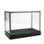 12.25" Clear and Green Rectangular Glass Terrarium