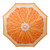 5' White and Orange Fruit Beach Umbrella