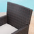 9-Piece Teak Brown Finish Outdoor Furniture Patio Expandable Dining Set - Pale Brown Cushions