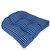 20" Blue and White Striped Wicker Furniture Outdoor Patio Chair Cushion