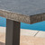 7-Piece Gray Finish Rectangular Outdoor Furniture Patio Dining Set - Silver Cushions