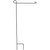 Metal Garden Flagpole - 36.5" - Black