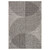 2' x 3.5' Ivory and Gray Rectangular Outdoor Area Throw Rug