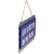 11.25" Blue Metal and Wood Life Is Better On The Patio Hanging Welcome Sign