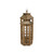 Set of 2 Brown and Clear Hexagon Handmade Lantern with Glass Window 31.5"