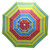 5' Rainbow Striped Beach Umbrella