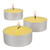 Set of 36 Yellow, Gray, and White You Are My Sunshine Tealights, 1.5"