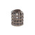 14" Brown Lattice Bamboo Handmade Lantern with Rope Accents