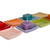 3" Multi-colored 8 Pieces Plate Assortment Candle on Rope Holder