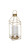 15" Gold and Clear Handmade Lantern with Glass Insert