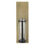 23.5" Wooden Frame Clear Glass Vase With Black Holder Wall Decor