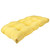 44" Sunflower Yellow Outdoor Patio Wicker Loveseat Cushion