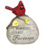 5.75" Red Cardinal Bird "Memories Last Forever" Memorial Stone