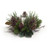 24" Green and Brown Artificial Fir Greenery with Pinecone Candleholder