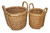 Set of 2 Brown Handmade Havana Weave Planter 21"