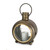 Set of 2 Bronze and Clear Round Lantern with Glass Panels 14"
