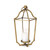 Set of 2 Gold Geometrical Metal Lantern 23" H