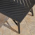4-Piece Black Outdoor Furniture Patio Chat Set - Gray Cushions