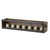 Set of 4 Brown and Black Wood Votive Holder 23.50"