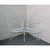 66" White Contemporary Garden Butterfly Bench
