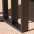 6-Piece Black and Textured Brown Finish Outdoor Furniture Patio Dining Set - Cream White Cushions