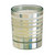 3.6" Striped White Hologram Daydream Candle