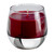 3.50" Red and Clear Wine Treasure Decorative Candle