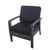 3-Piece Gray Florida Wicker Patio Conversation Set 31.5" - Gray Cushions