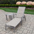 75" 2 Pc. Outdoor Patio Padded Sling Chaise Lounge and Side Table Set