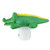 16" Green and White Crocodile Floating Swimming Pool Chlorine Dispenser